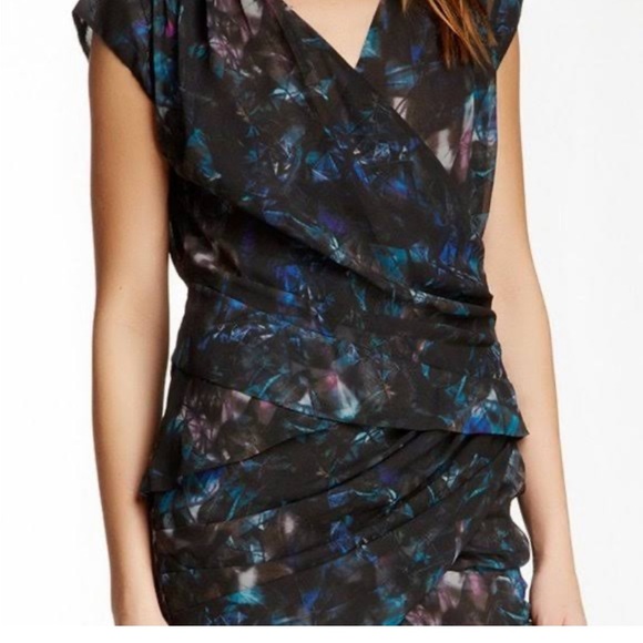 IRO MARTY WATERCOLOR CHIFFON DRESS 8 - Picture 2 of 7